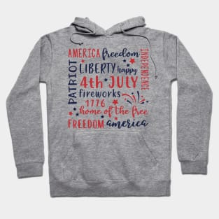 4th of july design - independence day, america Hoodie